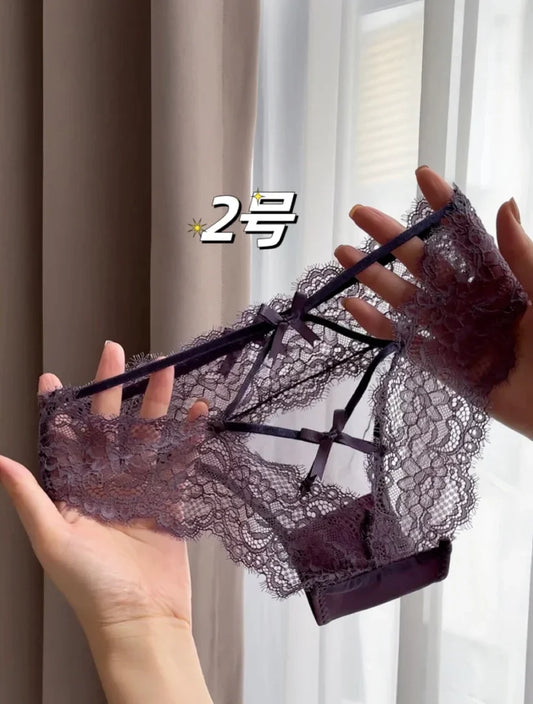 Mystic Plum Lace Tease – Cheeky Gift Box Panty