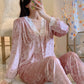 velvet Luxe Lace Pajama Set
