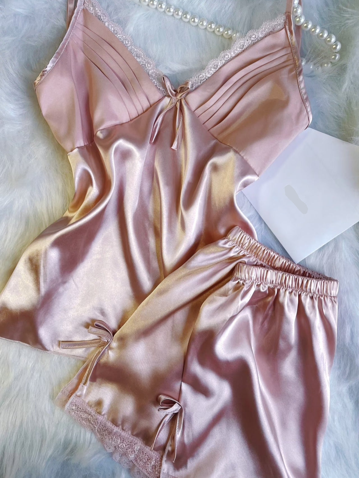 Blush Whisper Satin Camisole