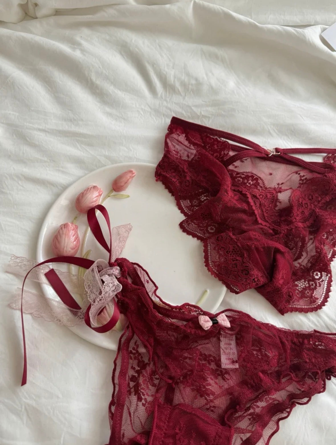 Ruby Romance Lace Brief ( Set of 3 )