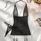 Mesh Lace Garter Maid Lingerie Set